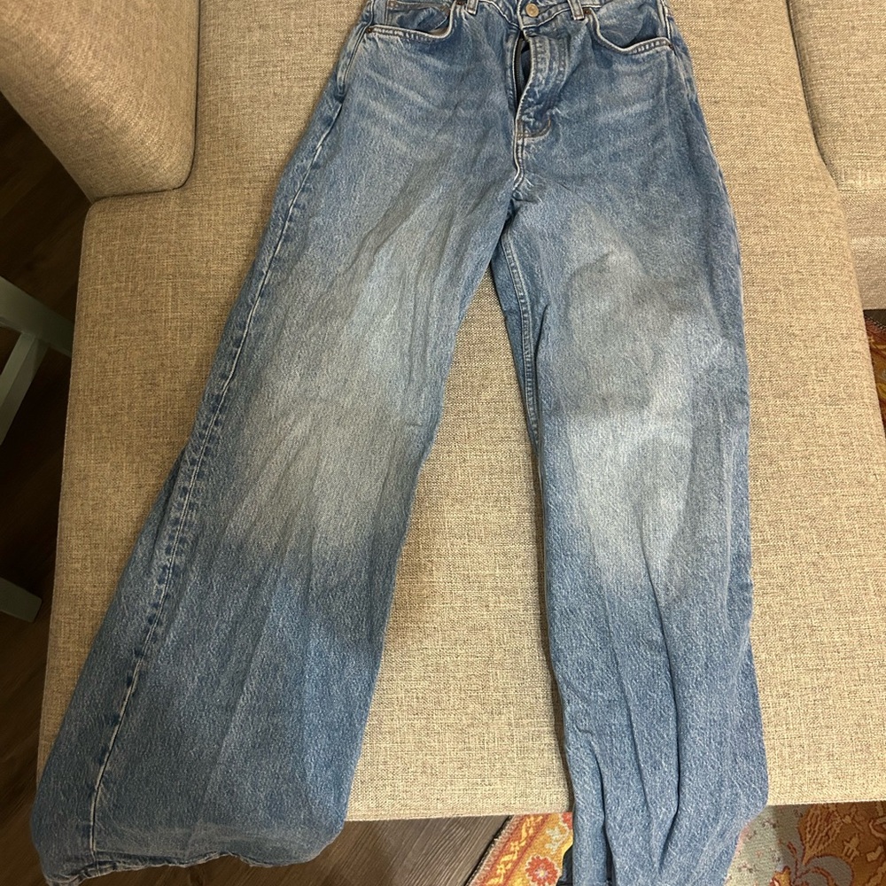 Reformation Carey high rise slouchy wide leg Jeans size 26